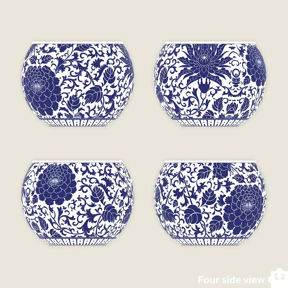 Oriental Floral Ornament - Flower Pot Jigsaw Puzzle