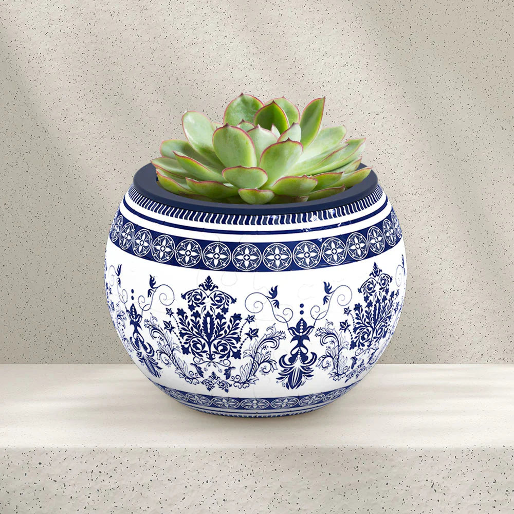Classic Ornamental Style - Flower Pot Jigsaw Puzzle