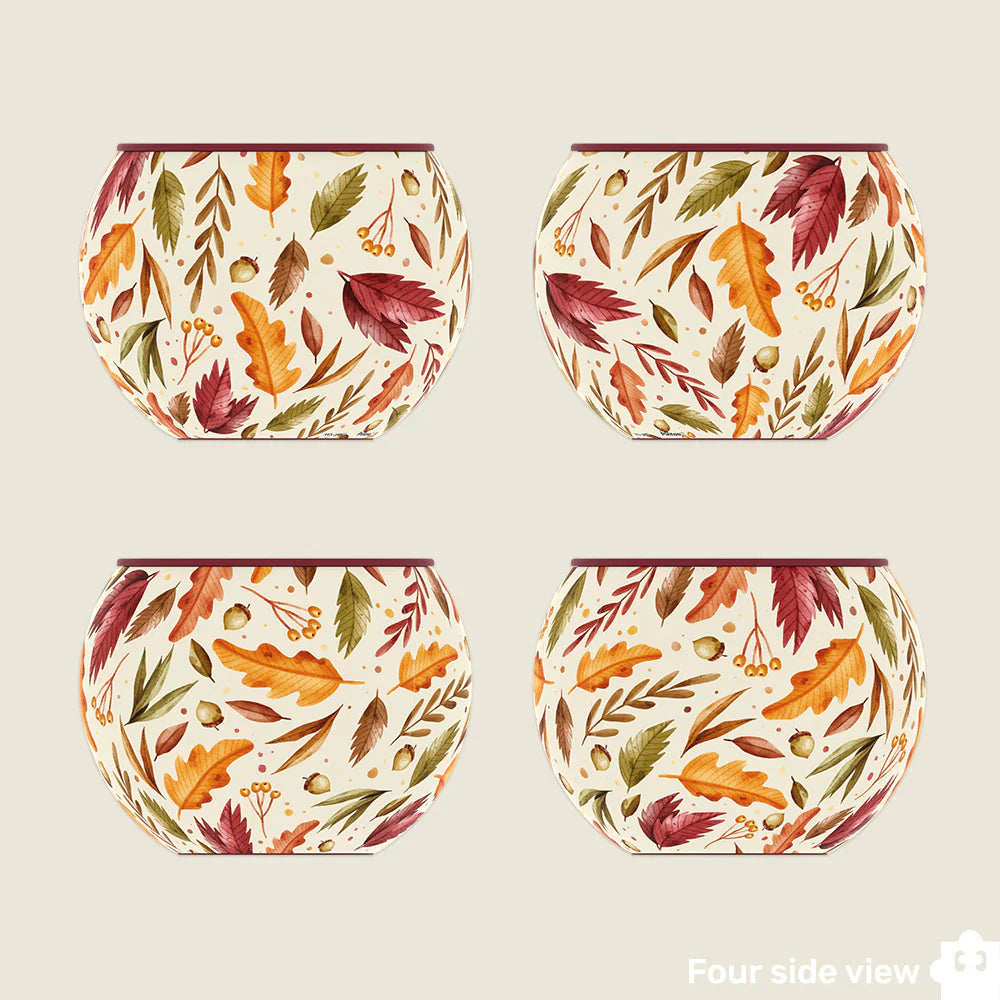 Dancing Leaves in Fall - Flower Pot Jigsaw Puzzle
