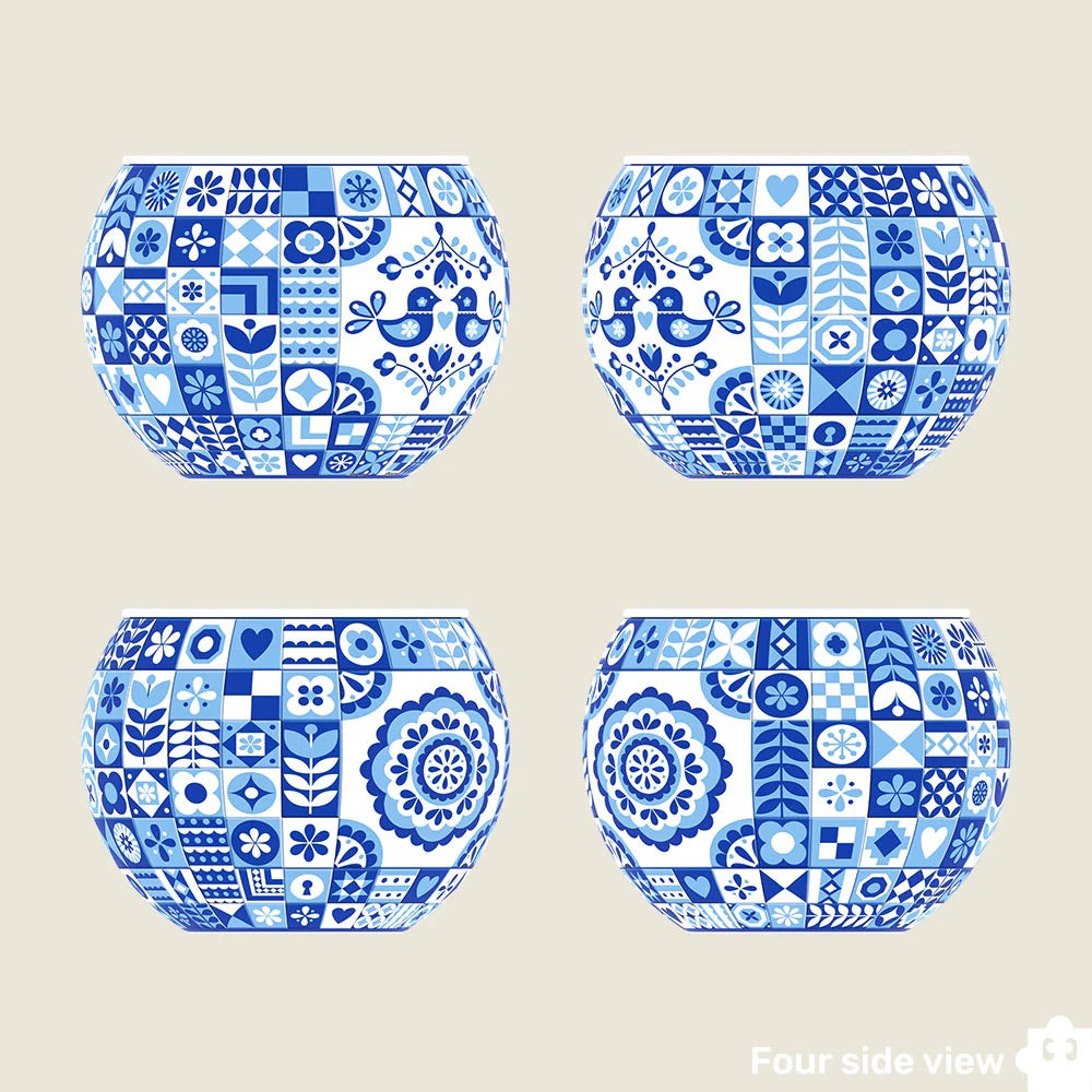 Danish Folklore Style - Flower Pot Jigsaw Puzzle