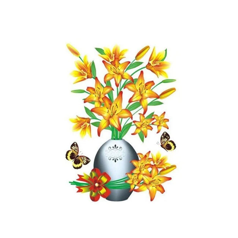 3D Plantenbak Muurstickers