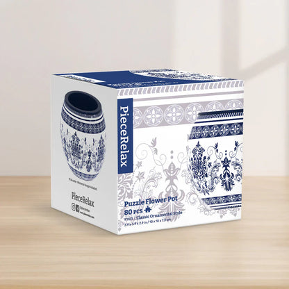 Classic Ornamental Style - Flower Pot Jigsaw Puzzle