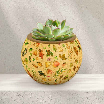 Elegant Green - Flower Pot Jigsaw Puzzle