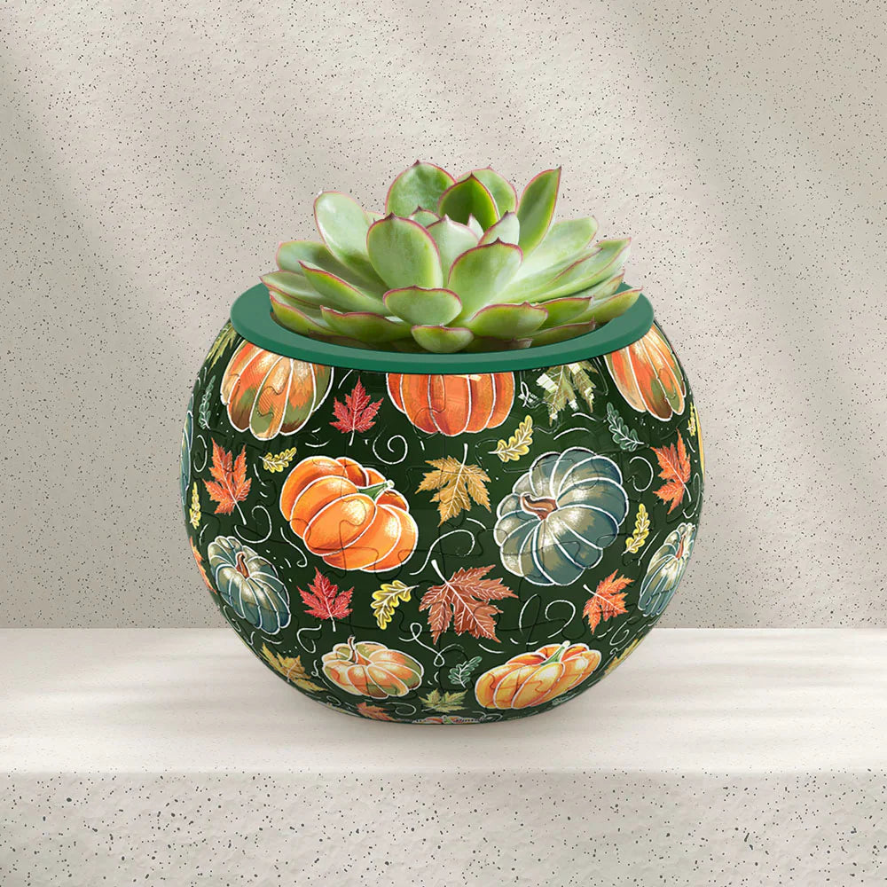 Hello Pumpkin Season - Flower Pot Jigsaw Puzzle