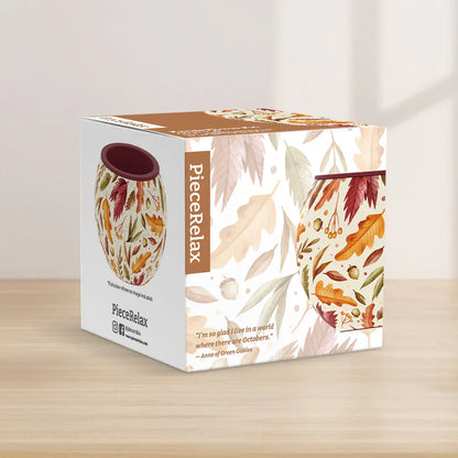 Dancing Leaves in Fall - Flower Pot Jigsaw Puzzle
