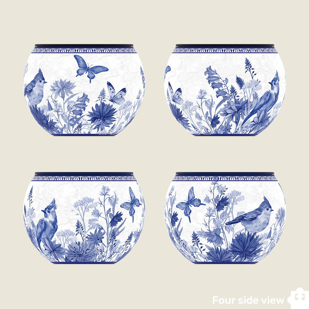 Oriental Birds and Flowers - Flower Pot Jigsaw Puzzle