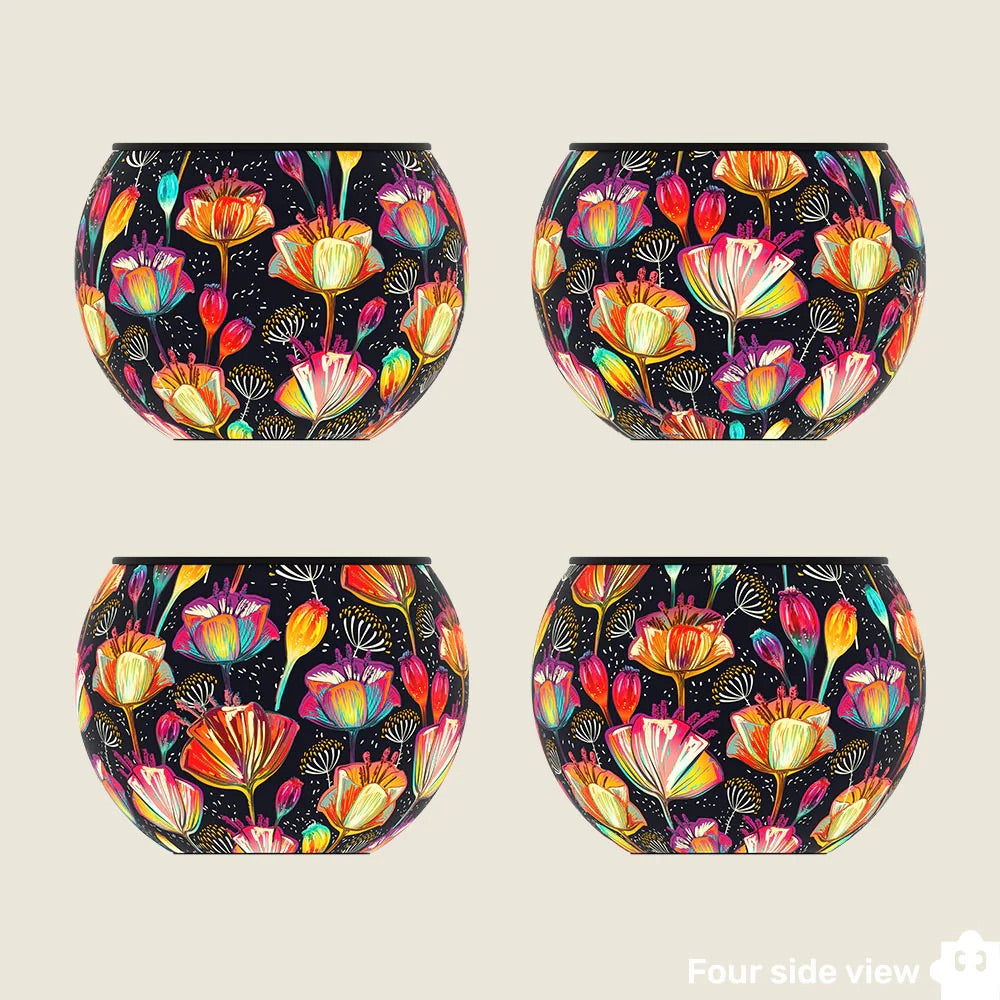 Colorful Poppies - Flower Pot Jigsaw Puzzle