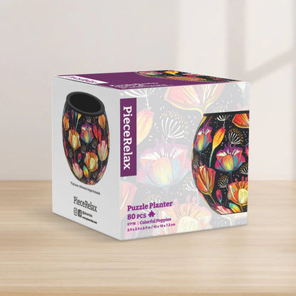 Colorful Poppies - Flower Pot Jigsaw Puzzle