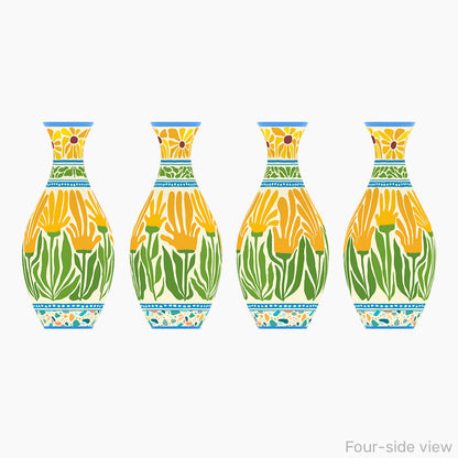 Summer Blossom - 3D Puzzle Vase Jigsaw Puzzle