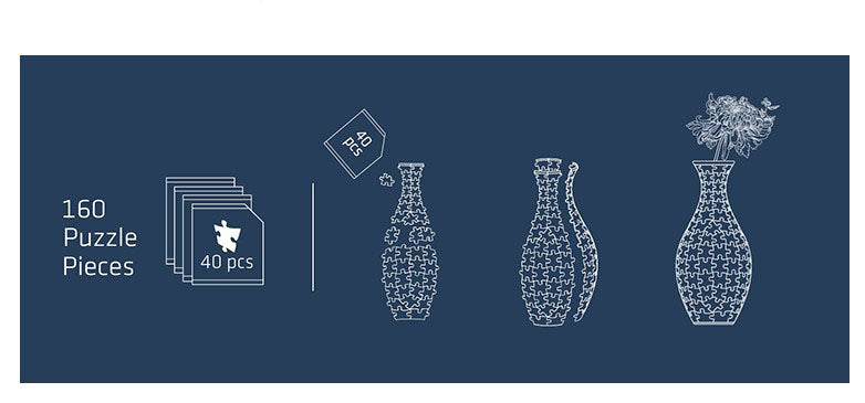 Indigo Age - 3D Puzzle Vase Jigsaw Puzzle